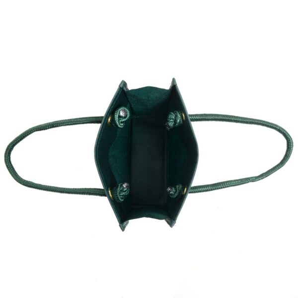 Shopper 20x18+8cm in TNT Verde - immagine 2