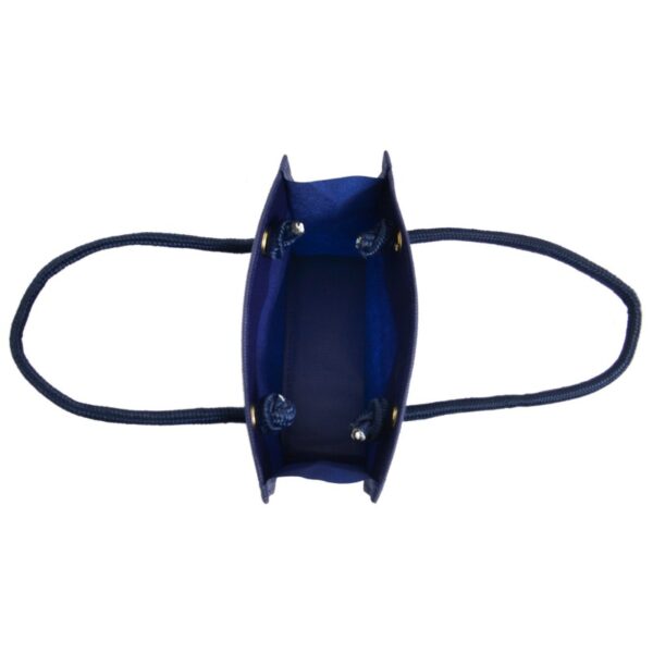 Shopper 20x18+8cm in TNT Blue Navy - immagine 3