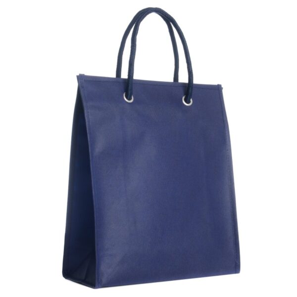 Shopper 30x35+13cm in TNT Blue Navy - immagine 2