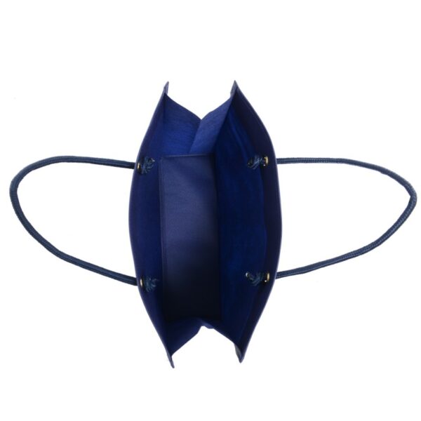 Shopper 42x35+15cm in TNT Blue Navy - immagine 4