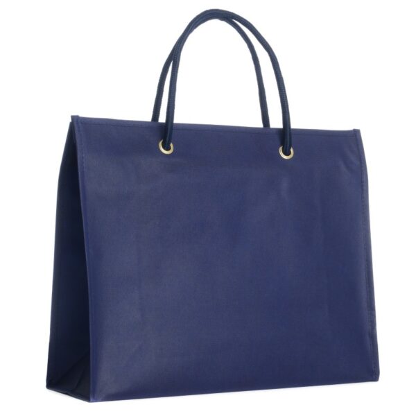 Shopper 42x35+15cm in TNT Blue Navy - immagine 3